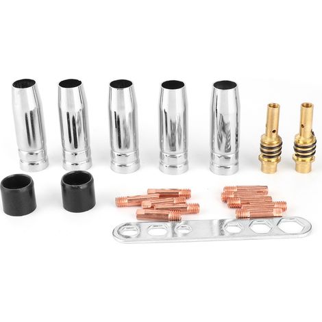 Buse de soudage par Contact, pointe de soudage adaptée au brûleur MAG/MIG/MB15/MB14, 20 pièces/ensemble 12mm 0.8mm (1/5)
