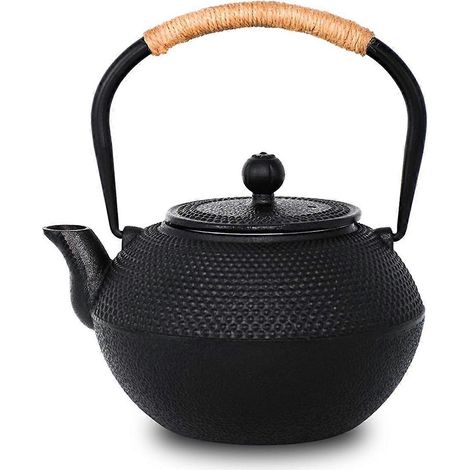Théière en fonte - Bouilloire à anse en ficelle (1/5)
