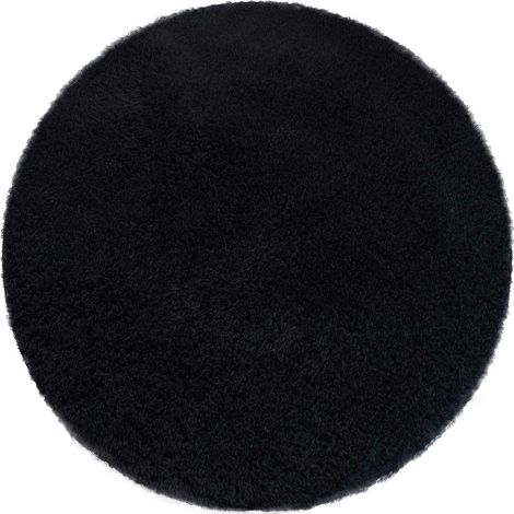 Alfombra Alpaca Strado Redonda 140x140 - AlpaBlack