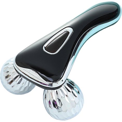 Rouleau de massage facial 3D rotatif à 360° pour un massage complet du visage et du corps, pour femmes et filles. (1/4)