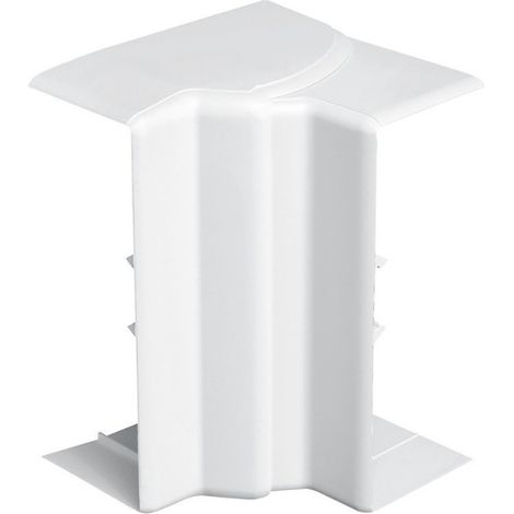 Angle intérieur variable 80-120° pour goulotte d'installation Logix 45, Logix Universel et PCABS ZH 130x50mm blanc Artic (48007)