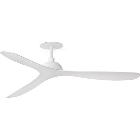 FARO Ventilador de techo Gotland Recess Ø1320 mm blanco opaco acero FARO-33446R