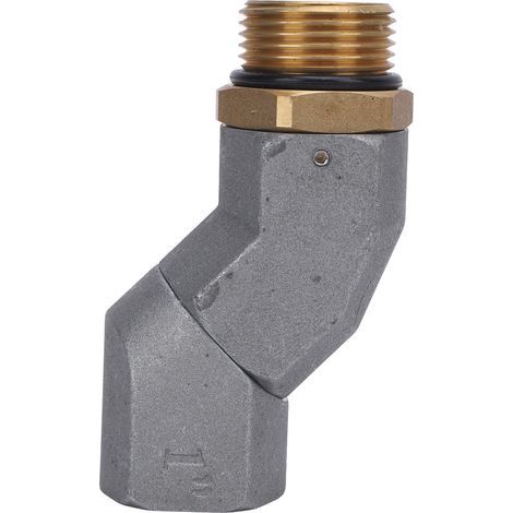 Raccord Tournant pour Tuyau de Carburant 1 pouce – Métal Robuste, Rotation 360° (1/5)