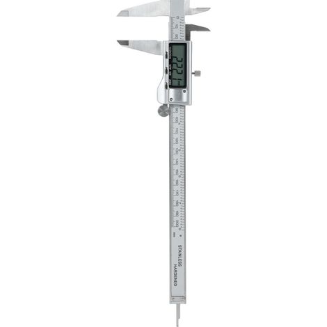 Digitaler Messschieber (8 Zoll/200 mm), Messwerkzeug aus Edelstahl, elektronisches Mikrometer mit großem LCD-Bildschirm, einfache Umrechnung zwischen Zoll und Millimetern.