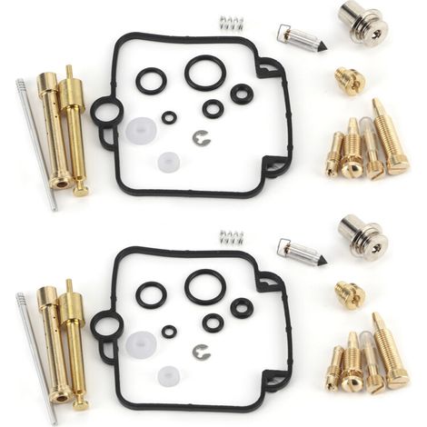 Kit de reparación de carburador, 2 juegos, reconstrucción de carburador de motocicleta con componentes de sellado, adecuado para Suzuki GS500E (1/5)