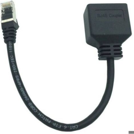 Adaptateur répartiteur RJ45, adaptateur réseau Ethernet RJ45 1 à 2 ports, adaptateur répartiteur de câble réseau pour le bureau et