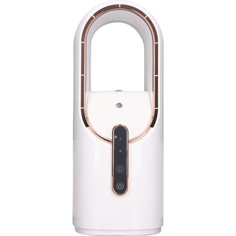 Ventilateur humidificateur portable sans pales, mini ventilateur silencieux, 3 vitesses de refroidissement, commande tactile, ventilateur personnel adapté à la chambre, au bureau, à la maison, à une u (1/5)
