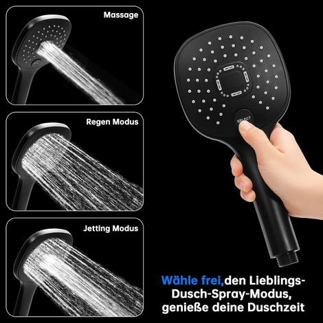 Douchette Pommeau de Douche Economie Deau - CENTIFREE Pommeau douche Haute Pression Anti Calcaire Flexible Douche à effet pluie avec 5 Modes | Leroy Merlin Douchette Pommeau de Douche Economie Deau - CENTIFREE Pommeau douche Haute Pression Anti Calcaire Flexible Douche à effet pluie avec 5 Modes | Leroy Merlin