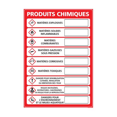 Panneau CONSIGNE DE STOCKAGE DES PRODUITS CHIMIQUES (C0948) - Adhésif - A4 : 210 x 297 mm