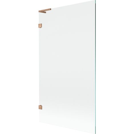 Mexen Lunar L paroi de baignoire à 1 panneau 100 x 150 cm, transparent, cuivre brossé - 897L-100-000-65-00 (1/5)