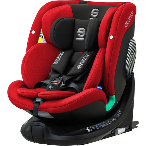 Silla de coche giratoria 360° Sparco SK7000I ROJA 0-36 KG / 40-150 CM (1/5)