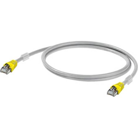 Câble de raccordement réseau informatique RJ45 (croisé) Weidmüller IE-C6FP8LD0004X40X40-Y 1312160004 CAT 6a S/FTP 0.40 m gris ignifuge, avec cliqu A75853 (1/2)