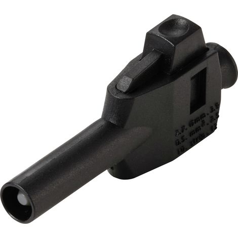 VOLTCRAFT MP-4 Laborstecker mit Klemmanschluss Stecker, gerade Stift-Ø: 4 mm Schwarz 50 St. Box