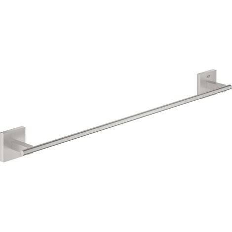 GROHE QUICKFIX Start Cube, Porta asciugamani, Installazione con vite o con colla, Super Steel, 600mm, 41089DC0 (1/5)