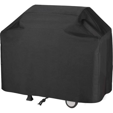 Housse de Barbecue Résistante Aux Intempéries - Tissu Oxford Couverture Étanche à La Poussière et Aux UV, Bache de Protection BBQ avec Bouton Pression et Sac de Rangement (145 x 61 x 117 cm) (1/5)
