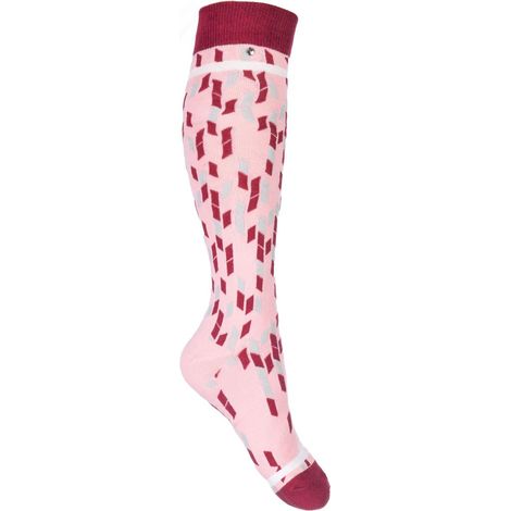 35/38, Rosa 3800: Mexiko Modell Reitsocken für Erwachsene und Kinder (1/2)