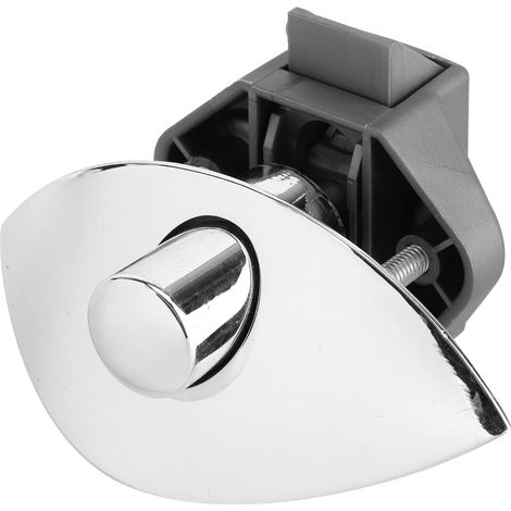 Verrouillage par bouton-poussoir pour porte de placard en bois chromée, idéale pour les bateaux et les camping-cars (12-25 mm). (1/5)
