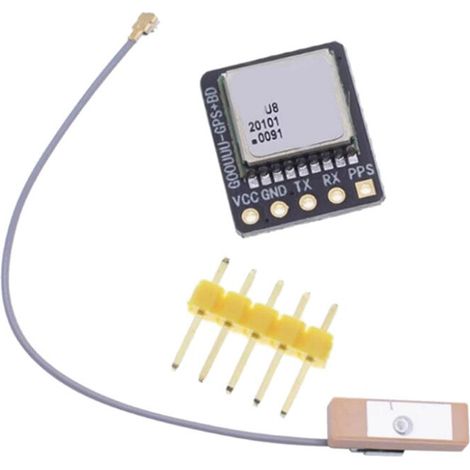 Adecuado para el módulo U8 de modo dual GPS + Beidou + antena de control de vuelo, posicionamiento por satélite, navegador, módulo de reemplazo para NEO-M8N y NEO-6M.