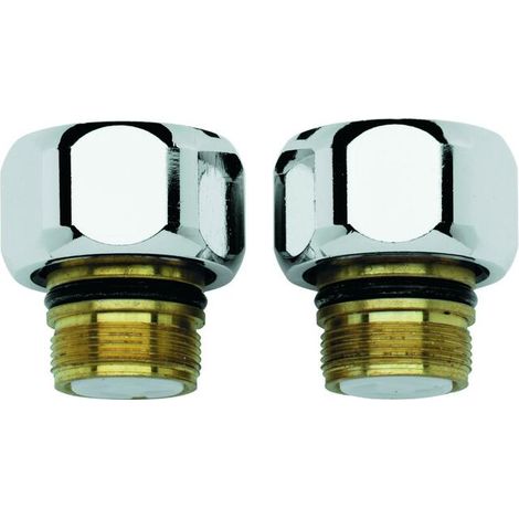 GROHE 47189000 Rückflussverhinderer mit Sieb - 2 Stück - verchromt für AP-Thermostate