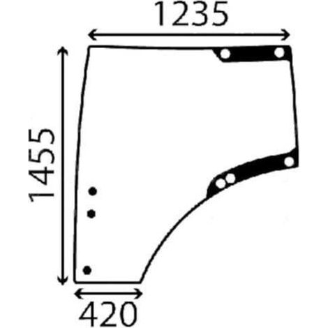 Vetro portiera sinistra UNIVERSALE L212967KR
