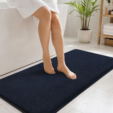 Tapis de bain antidérapant 50 x 120 cm - En microfibre (1/5)