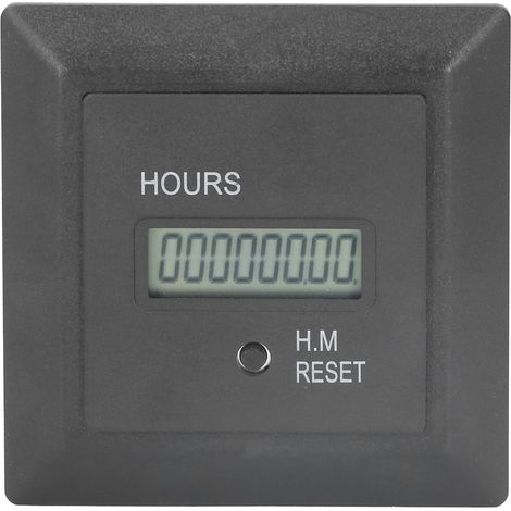 Horloge Compteur d’Heures Digital Timer 72x72mm ABS 0‑999999H 59M 100‑240V AC Industrie (1/5)