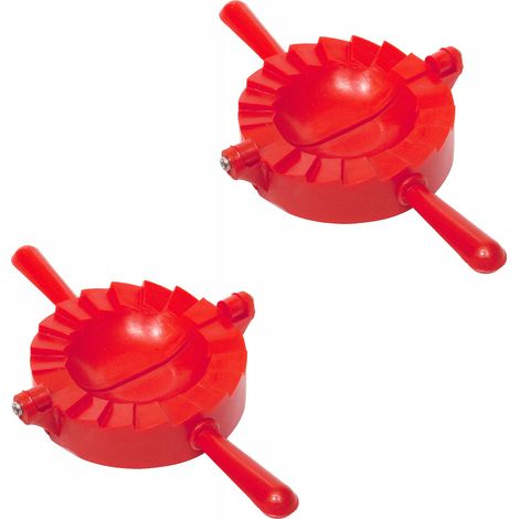 KADAX Teigtaschenformer, Rote/Grüne Form für Teigtaschen und Ravioli, Pierogi-Maker, Knödel Ausstech (1/5)