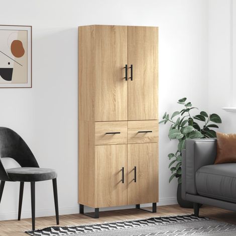 Highboard Sonoma Oak 69.5x34x180 cm Engineered Wood vidaXL (1/5)