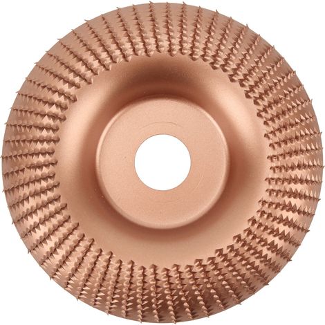 Ortviai Disque de meulage pour bois 125 x 22 mm en carbure de tungstène, or rose, stable et résistant à la déformation (1/5)