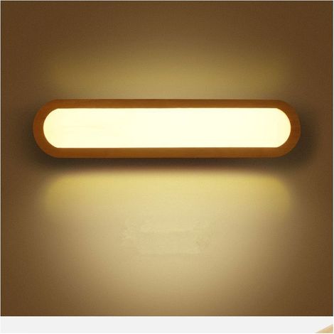 Applique murale LED nordique en bois massif, éclairage décoratif d'intérieur, idéale pour une chambre, un couloir, un escalier, un meuble carré en bois créatif, lampe de lecture (1/5)