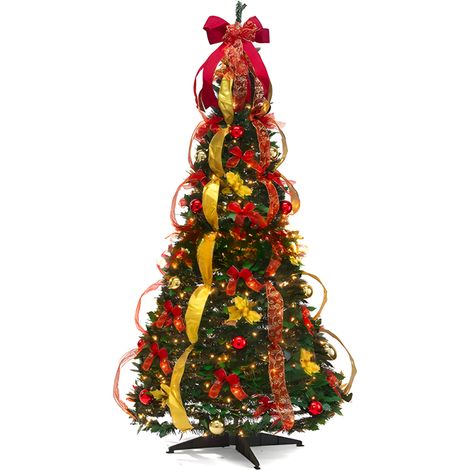 Albero Natalizio 150 Cm Con Luci Calde – Facile Da Montare E Riporre