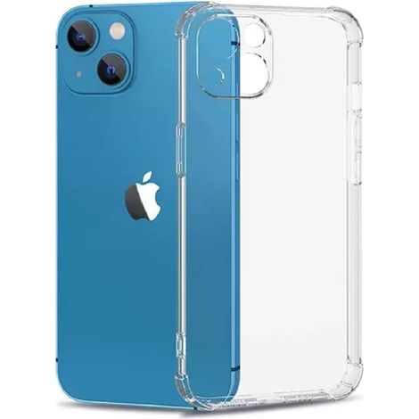 CUSTODIA IN SILICONE PER APPLE IPHONE 13 6.1"" TRASPARENTE ULTRA LEGGERA (1/5)