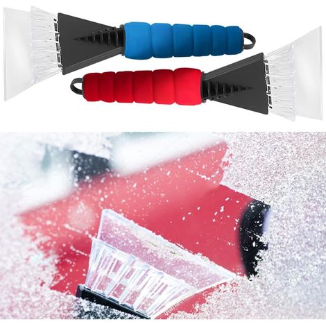 2 Pièces Pelle Glace Pare-Brise Voiture, Pare Brise Voiture-Grattoir Givre, Grattoir Glace Voitures Hiver, Grattoir Glace Pare-Brise Voiture, Grattoir Antidérapant Pare-Brise Voiture