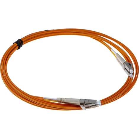 Câble fibre optique RS PRO 3m Avec connecteur / LC, OM2 Multi-mode ( Prix pour 1 )