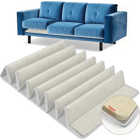 Coussin de soutien pour canapé d'assise affaissé, 60 x 170 cm, pliable, pièce de rechange, en bois, pour la plupart des canapés 3 places, beige (1/5)