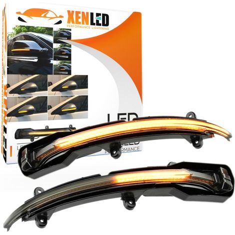 Répétiteurs LED Dynamique compatible avec Audi Q5 Facelift, Q7 Facelift après 2010 Rétro Défilant Homologué - Clignotant - Homo