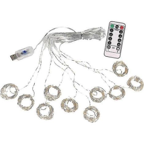 Lichterketten-Vorhangkranz, Weihnachtsdekoration, Weihnachtsgeschenk 2021, neuer Stil, 1 Stück, Farbe (1/4)