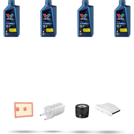 Kit tagliando 4 FILTRI e 4L OLIO compatibile con Vw New Beetle/Cambrio (5C) 1.2 TSI (5C) 77Kw dal 2011 al 2019 (1/5)