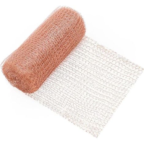 HOXILEELEO - Rotolo di rete metallica in rame per la protezione del giardino, Recinzione anti-lumache e altri parassiti in acciaio inox, nascondendo i fori (1/5)
