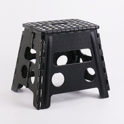 (noir, 22x29x22) Tabouret Pliant Multifonctionnel Petit Tabouret Portable Tabouret En Plastique Tabouret De Maison Petit Tabouret Lger Convient Au (1/5)