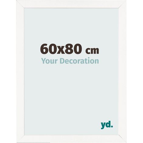 yd. - Cadre photo 60x80 - Blanc Brillant - MDF - Bologna (1/5)
