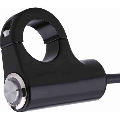 Interrupteur Bouton-Poussoir 22mm pour Guidon Moto - Commande Phares, Feux de Brouillard et Stop - Modèle B Version Blue Ray (1/5)