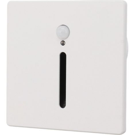 Éclairage d'escalier LED 3W encastré avec détecteur de mouvement ou capteur crépusculaire, 4000K, 110-240V, pour placard, couloir ou intérieur. (1/5)