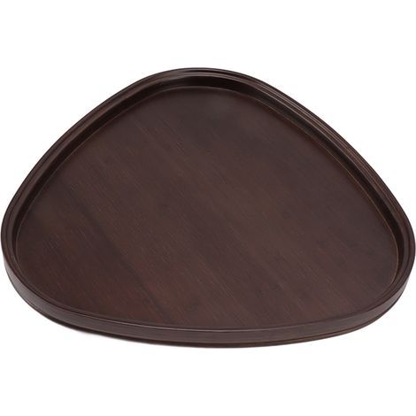 Plateaux à thé Table basse triangulaire, plateau pour fruits secs, plateau pour fruits de soutien paniers plateau de service en bois, plateau pour salle à manger, plateau en bois pour la. (1/5)