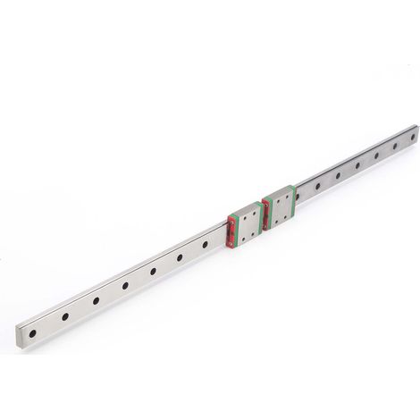 Linearführung Mini verbreiterter Gleitblock Kugelumlauf Laufschiene Zubehör MGW9C‐500‐2R (1/5)
