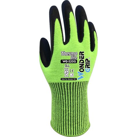 WONDER GRIP THERMO LITE WG-320 Gant rembourré en latex acrylique 11/XXL