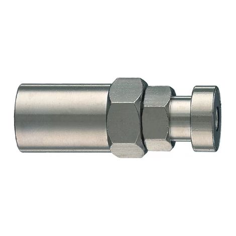 Ani Art. 10/A attacco a baionetta con mascherina portagomma aria compressa 6x14 mm in ottone nichelato