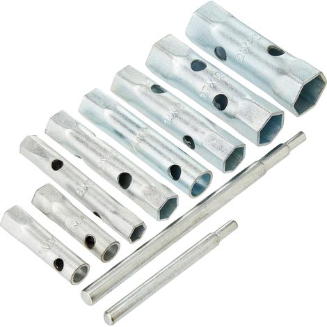 Silverline 571532 Set di Chiave a Tubo, 8 Pezzi, 8-22 mm