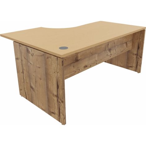 Bureau compact individuel pieds panneaux Serenity
