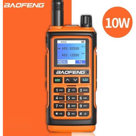 Baofeng UV-17 10W Talkie-walkie Portable avec LED 1.7" Type C Recharge FM radio VHF/UHF double bande IPX54 portée 5-15 km (1/4)